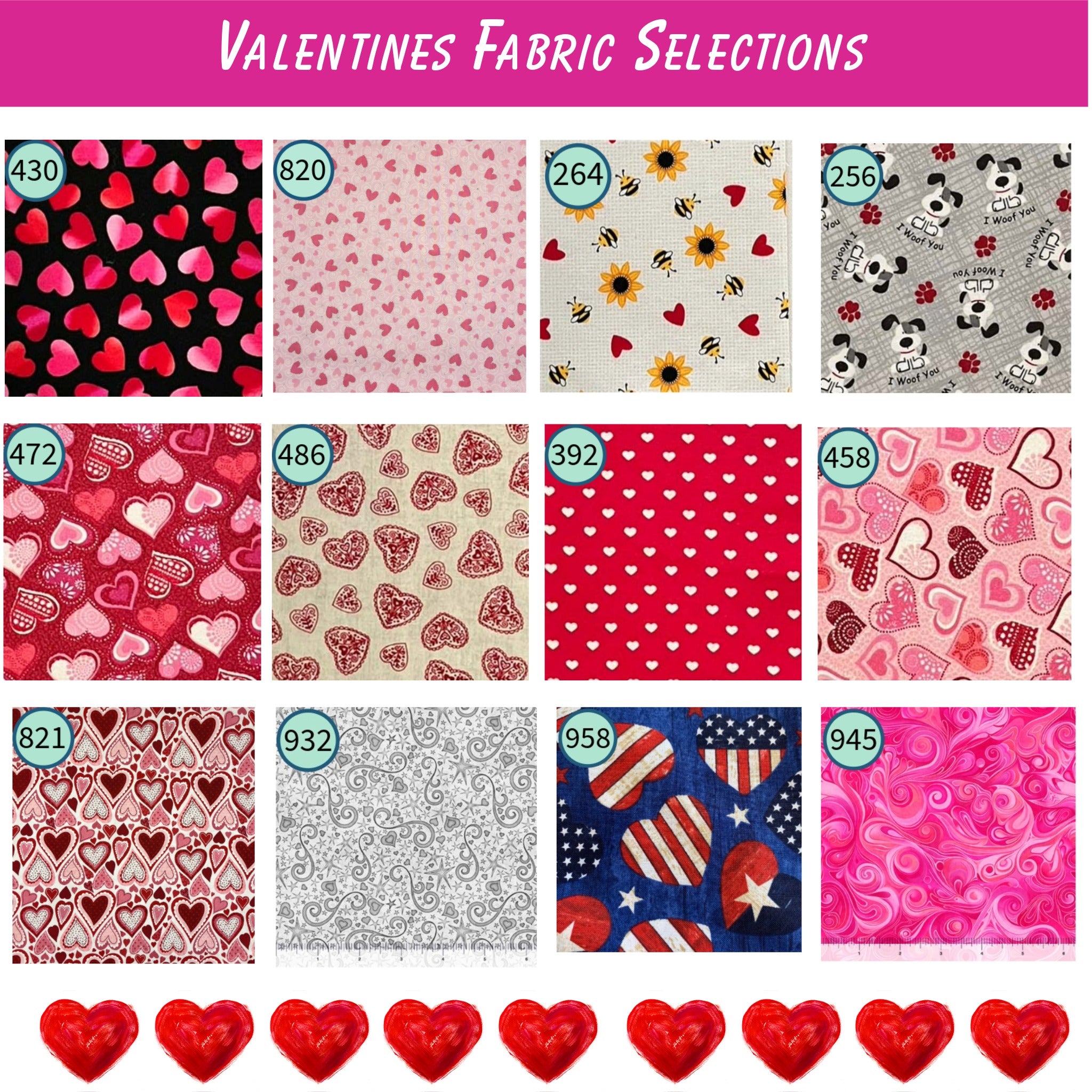 Cross Stitch Project Bag - Valentine Collection