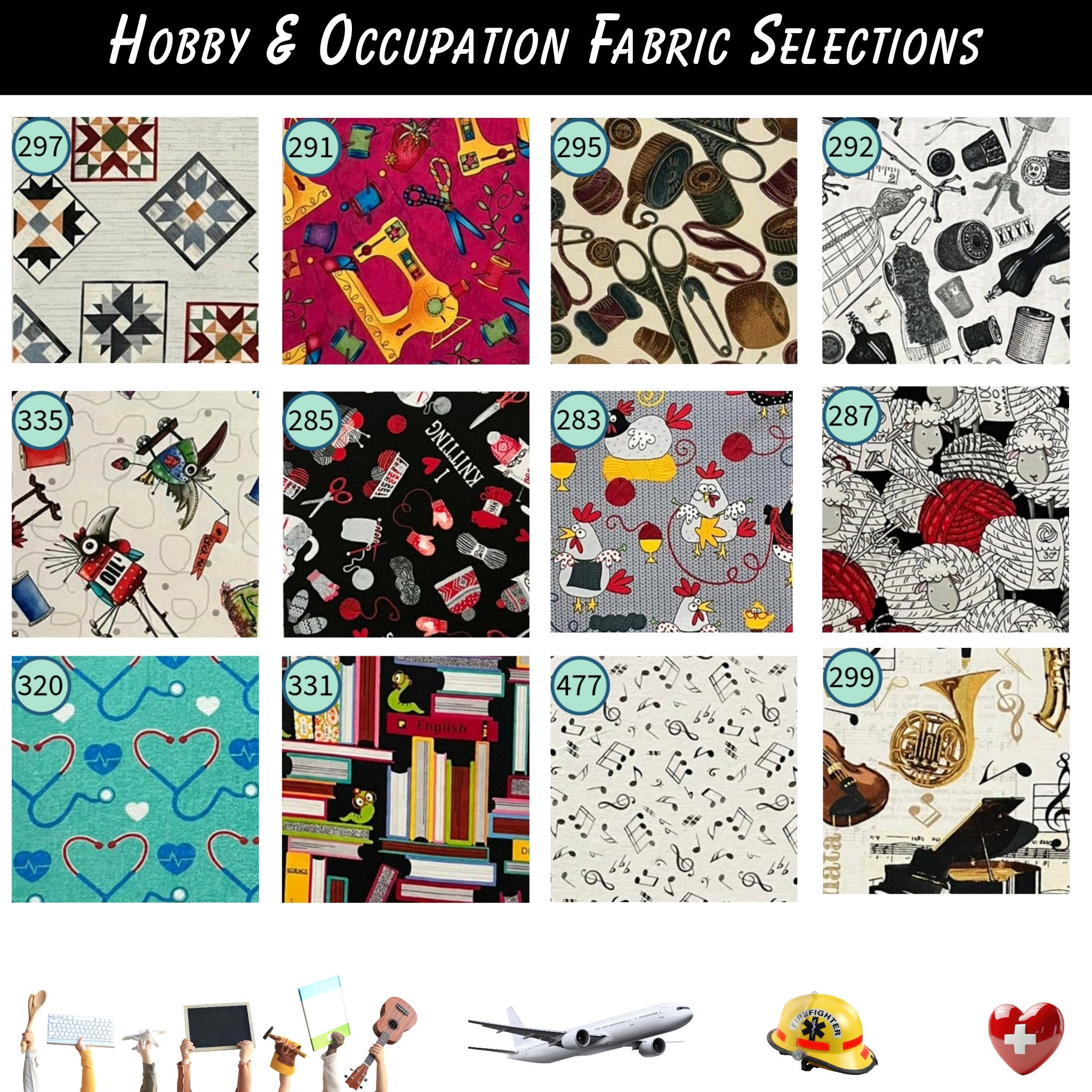 Cross Stitch Project Bag - Novelty Collection