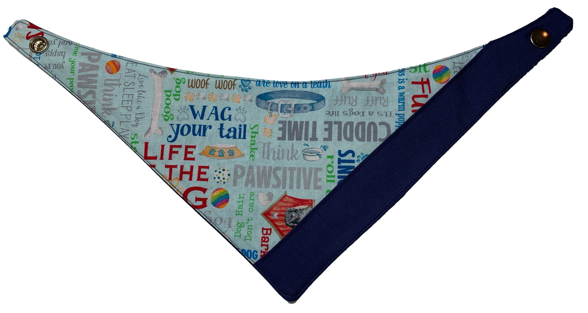 Personalized Dog Bandana - Blue Bandana