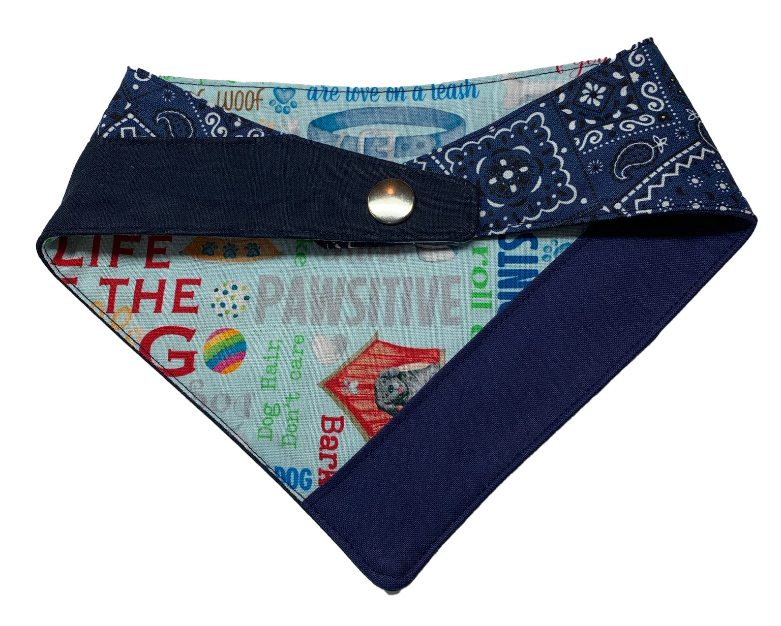 Personalized Dog Bandana - Blue Bandana