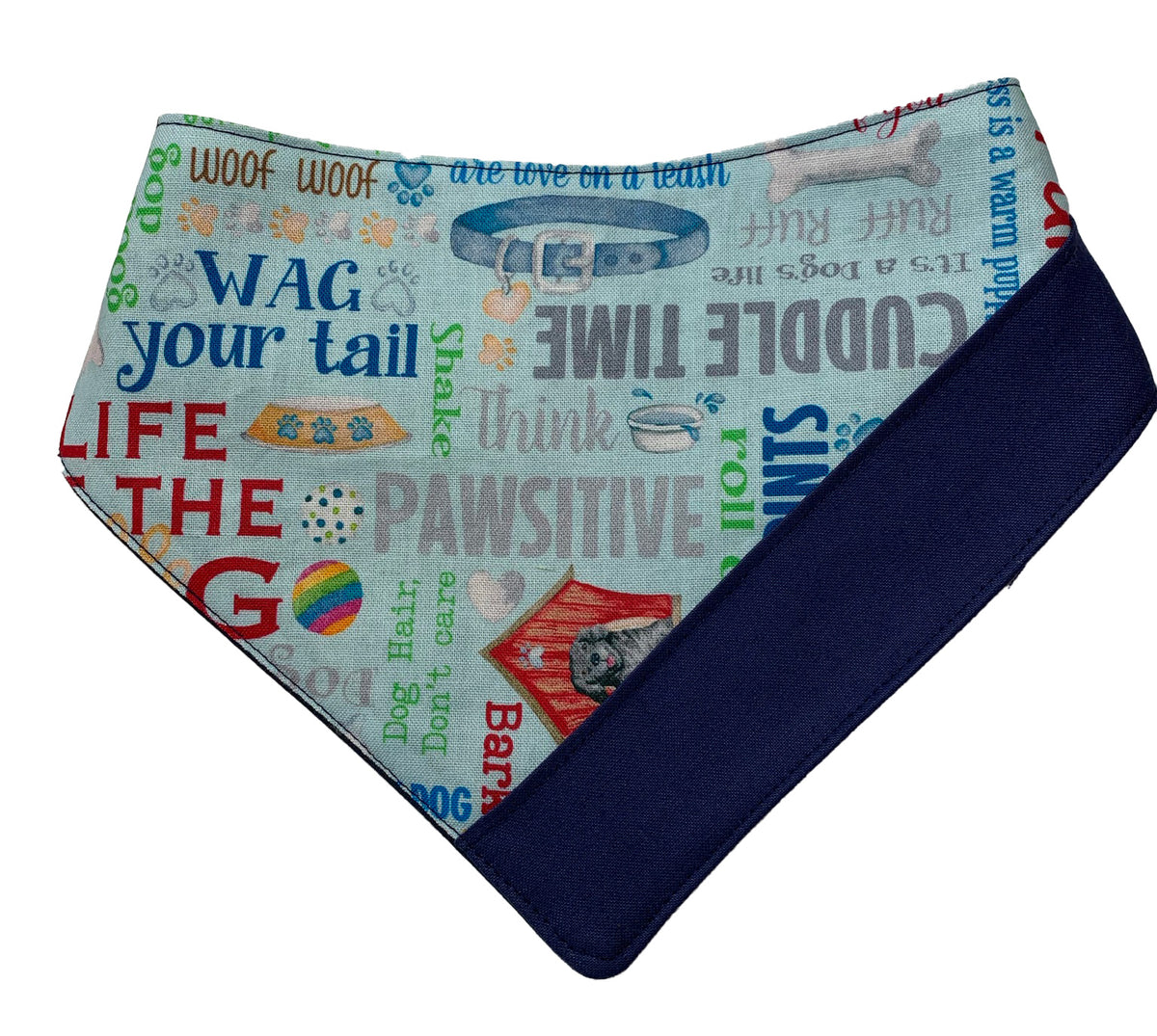 Personalized Dog Bandana - Blue Bandana