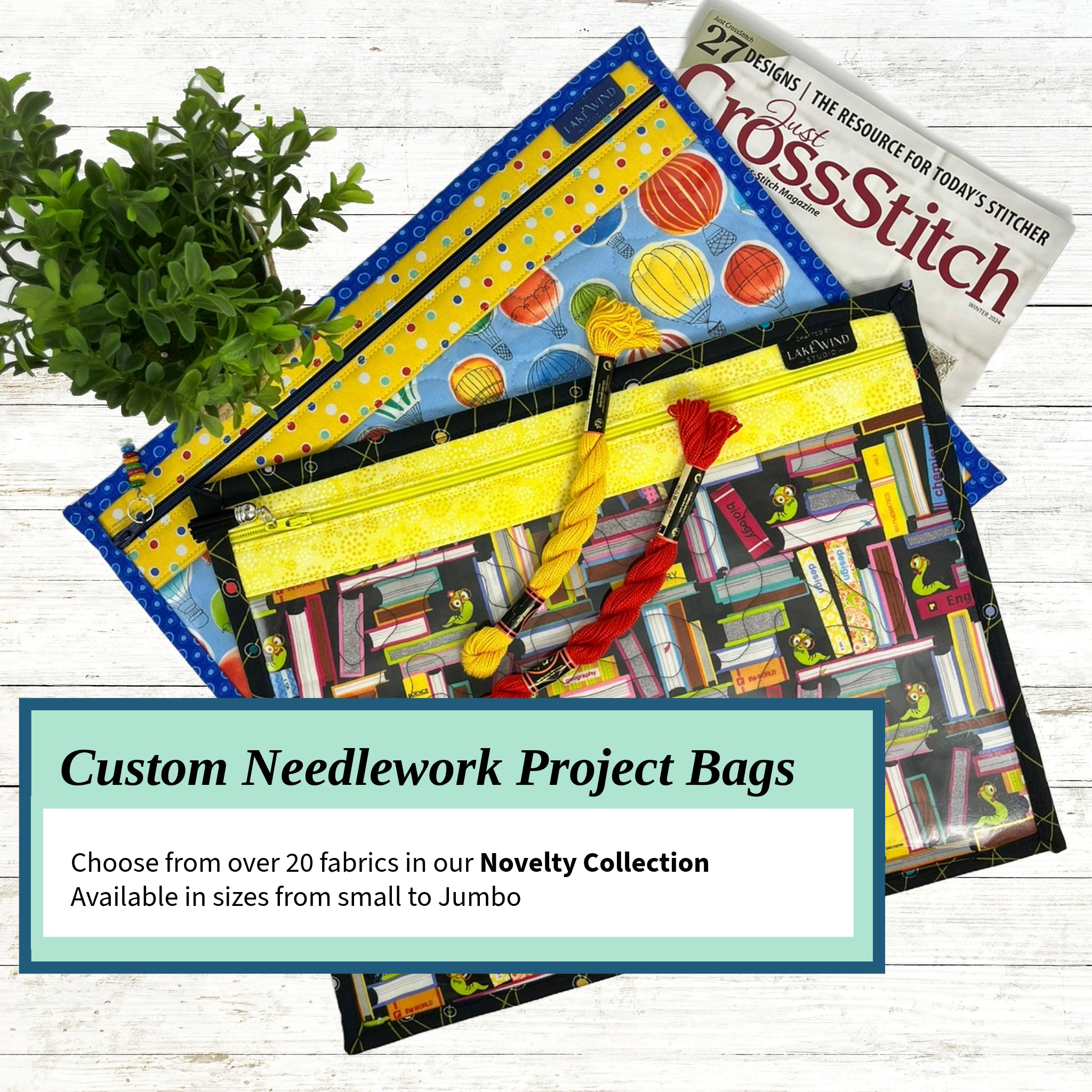Cross Stitch Project Bag - Novelty Collection