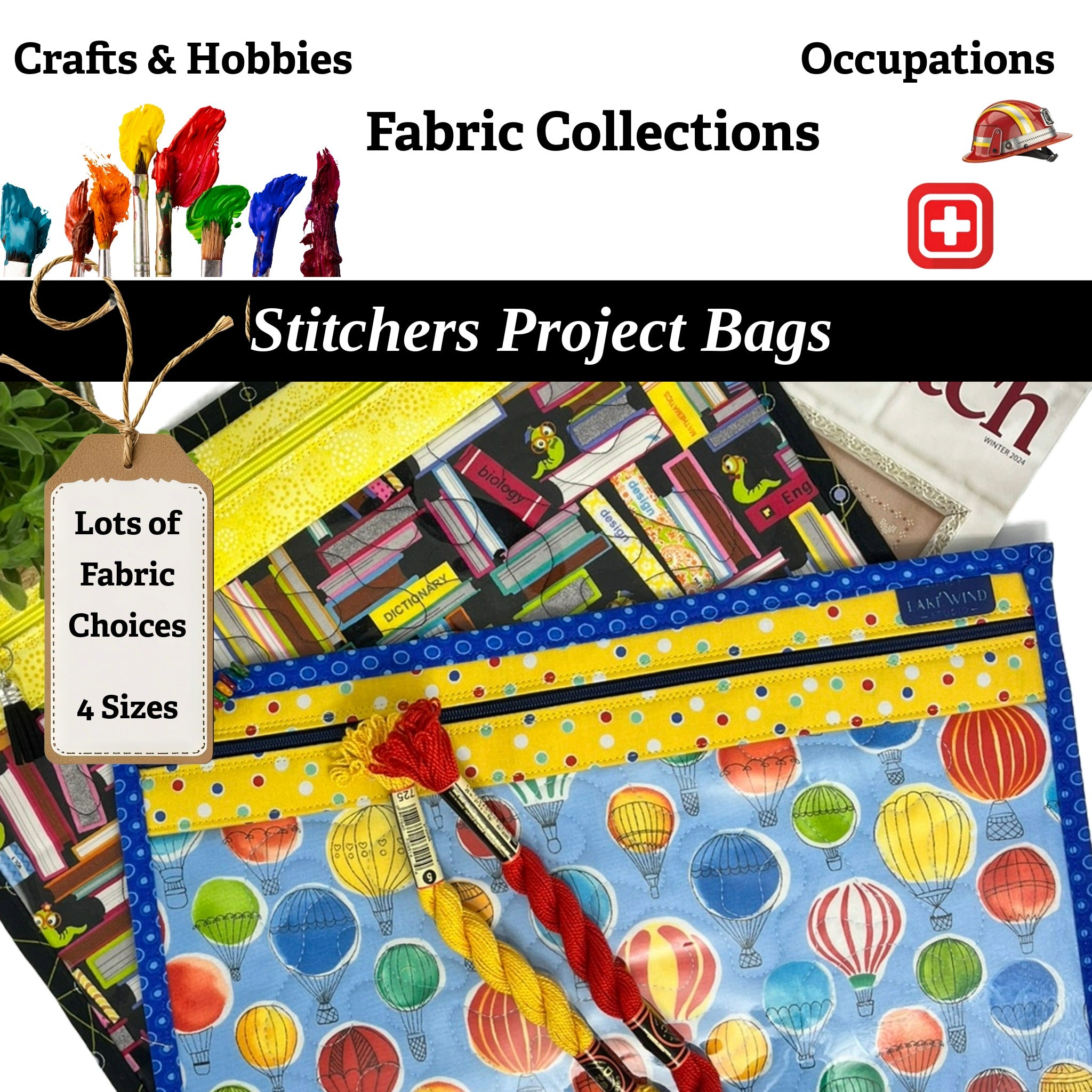 Cross Stitch Project Bag - Novelty Collection