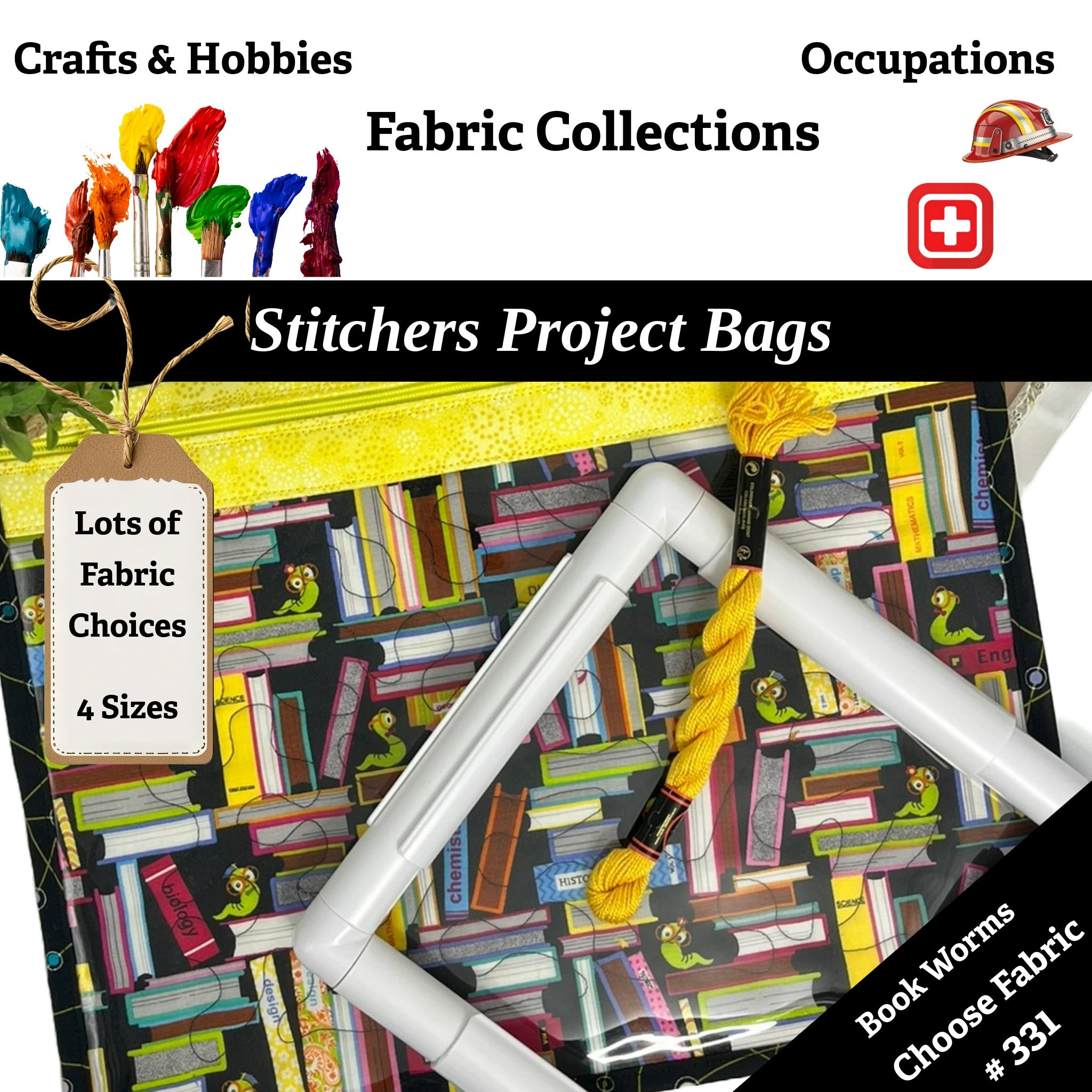 Cross Stitch Project Bag - Novelty Collection
