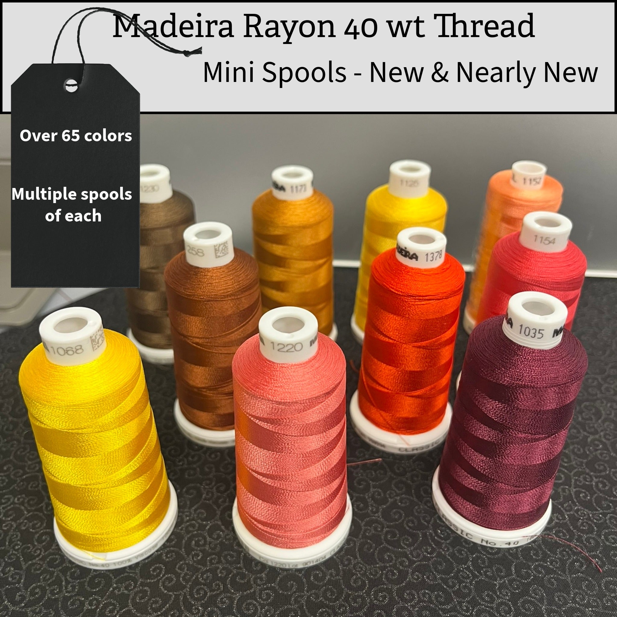 Madeira 40 wt Rayon Thread - Mini Spools