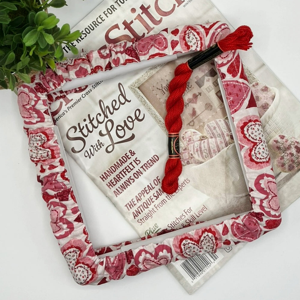 qsnap frame grime guard with red and pink hearts.