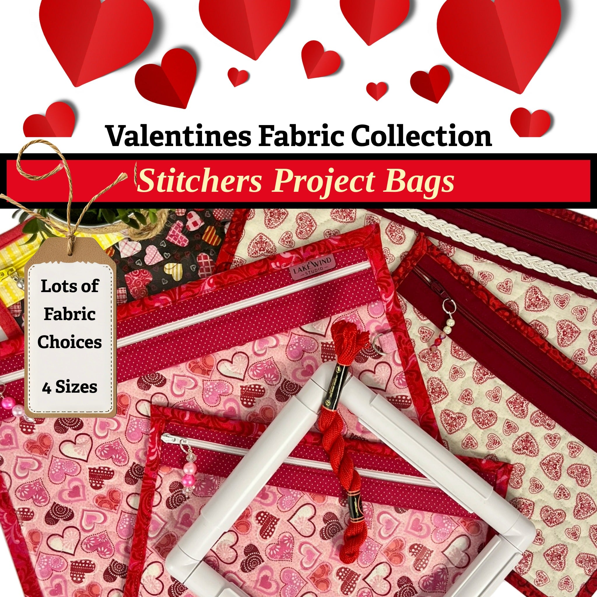 Cross Stitch Project Bag - Valentine Collection