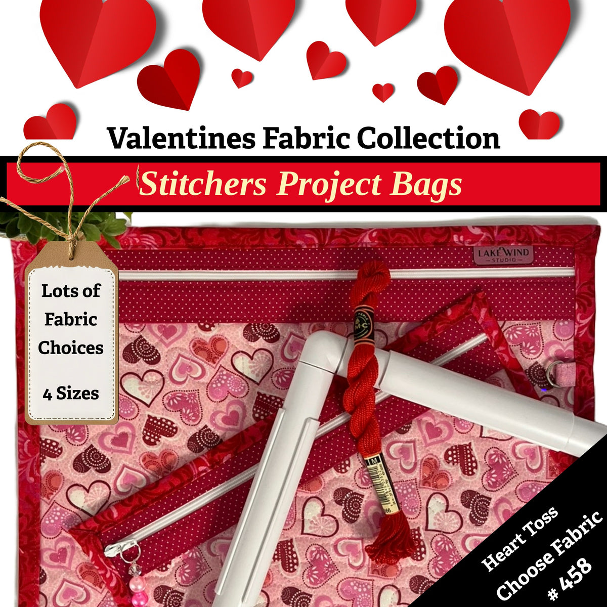Cross Stitch Project Bag - Valentine Collection