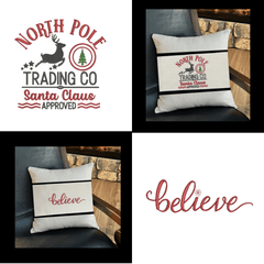 Christmas Pillow Wrap - Candy Cane Lane - Lake Wind Studio