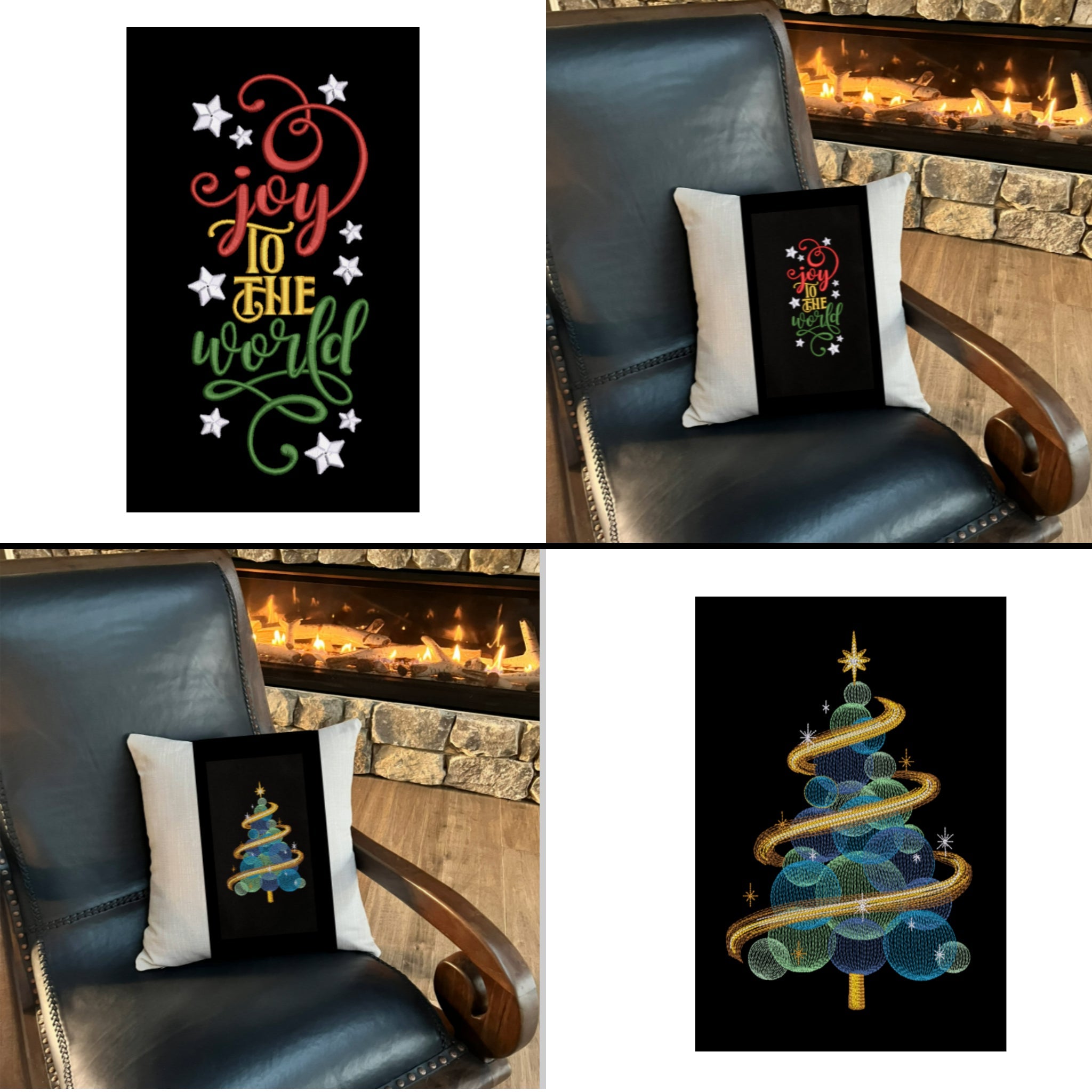 Christmas Pillow Wrap - Candy Cane Lane - Lake Wind Studio