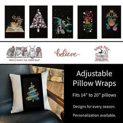 Christmas Pillow Wrap - Candy Cane Lane - Lake Wind Studio