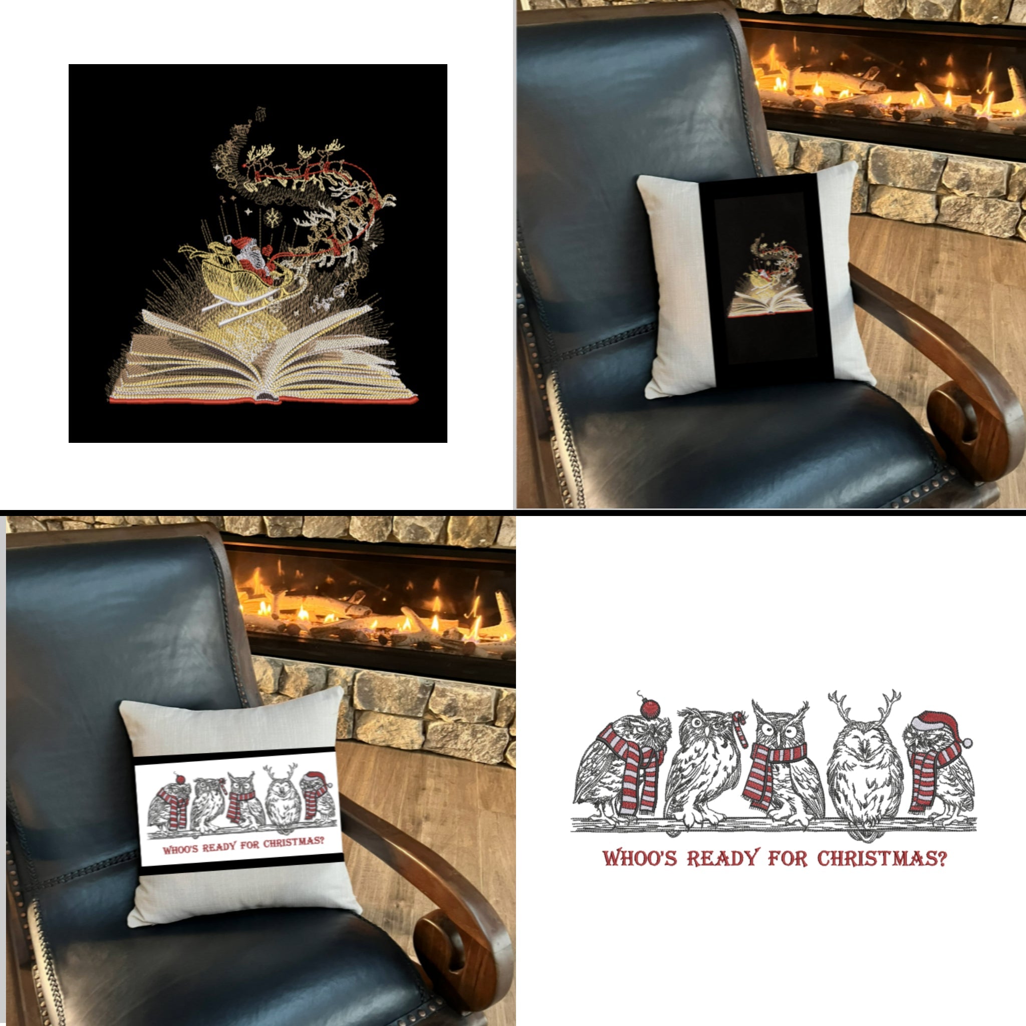 Christmas Pillow Wrap - Candy Cane Lane - Lake Wind Studio