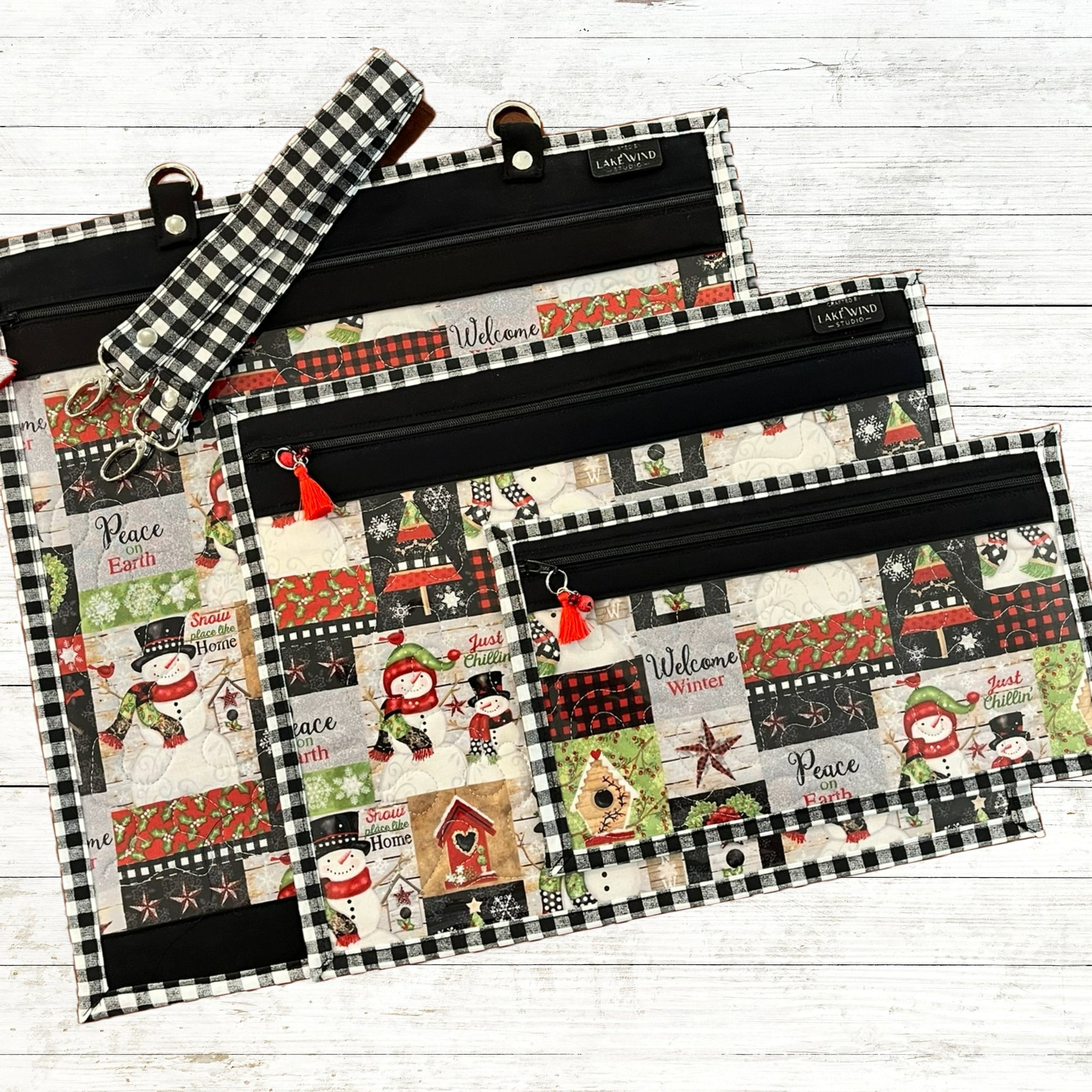 Cross Stitch Project Bag - Christmas Collection - Lake Wind Studio