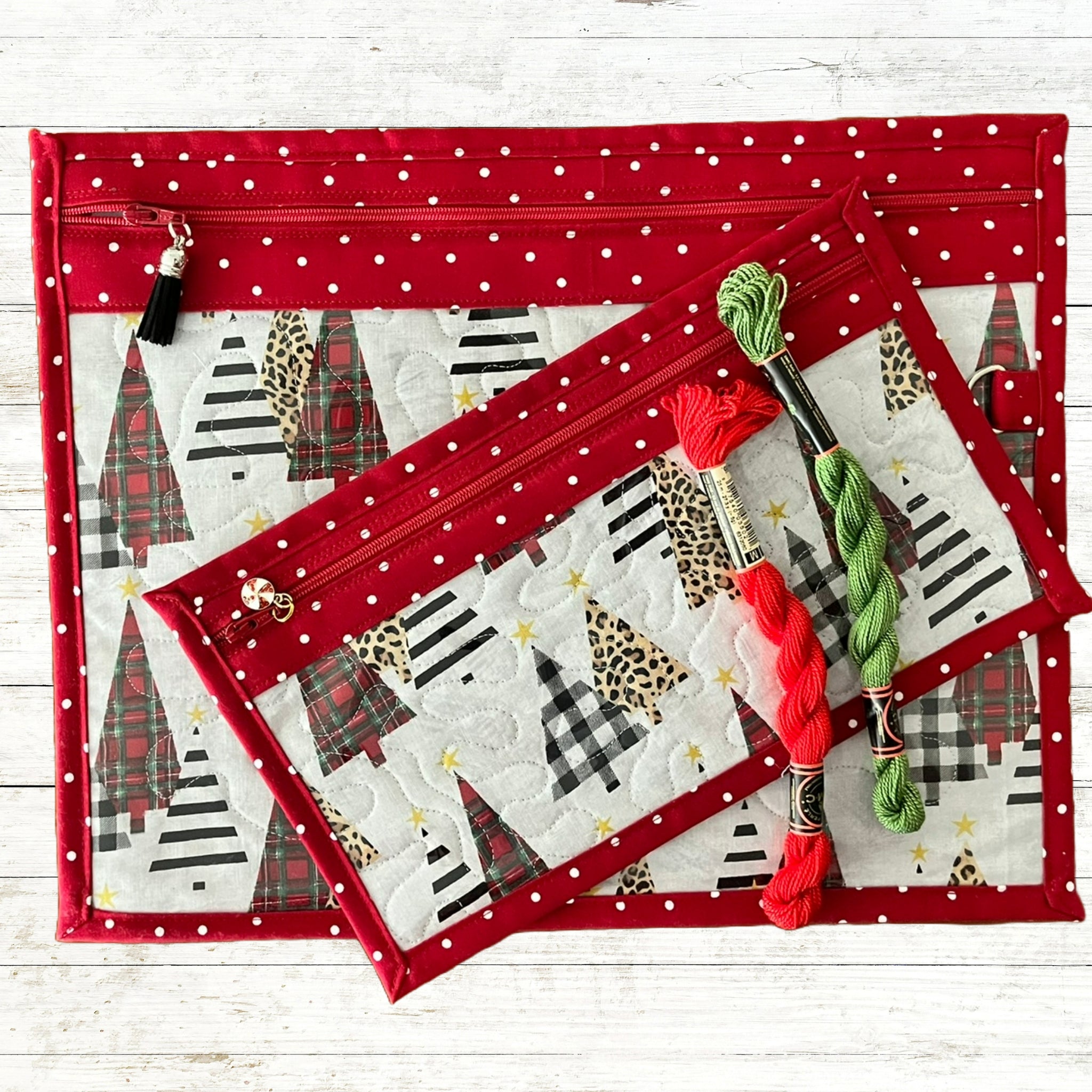 Cross Stitch Project Bag - Christmas Collection - Lake Wind Studio