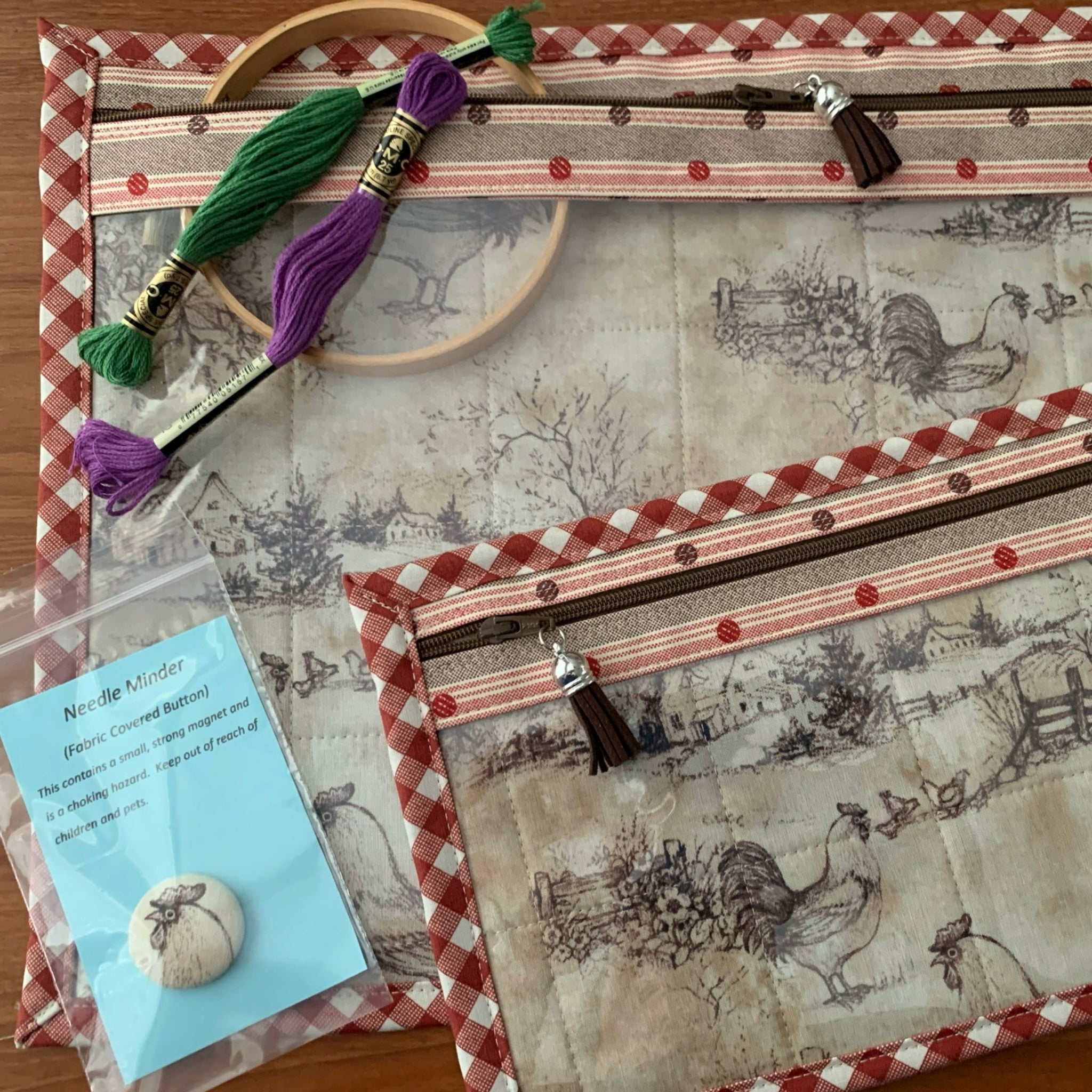 Cross Stitch Project Bag - Farm Life Collection - Lake Wind Studio