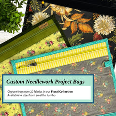 Cross Stitch Project Bag - Floral Collection - Lake Wind Studio