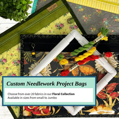 Cross Stitch Project Bag - Floral Collection - Lake Wind Studio