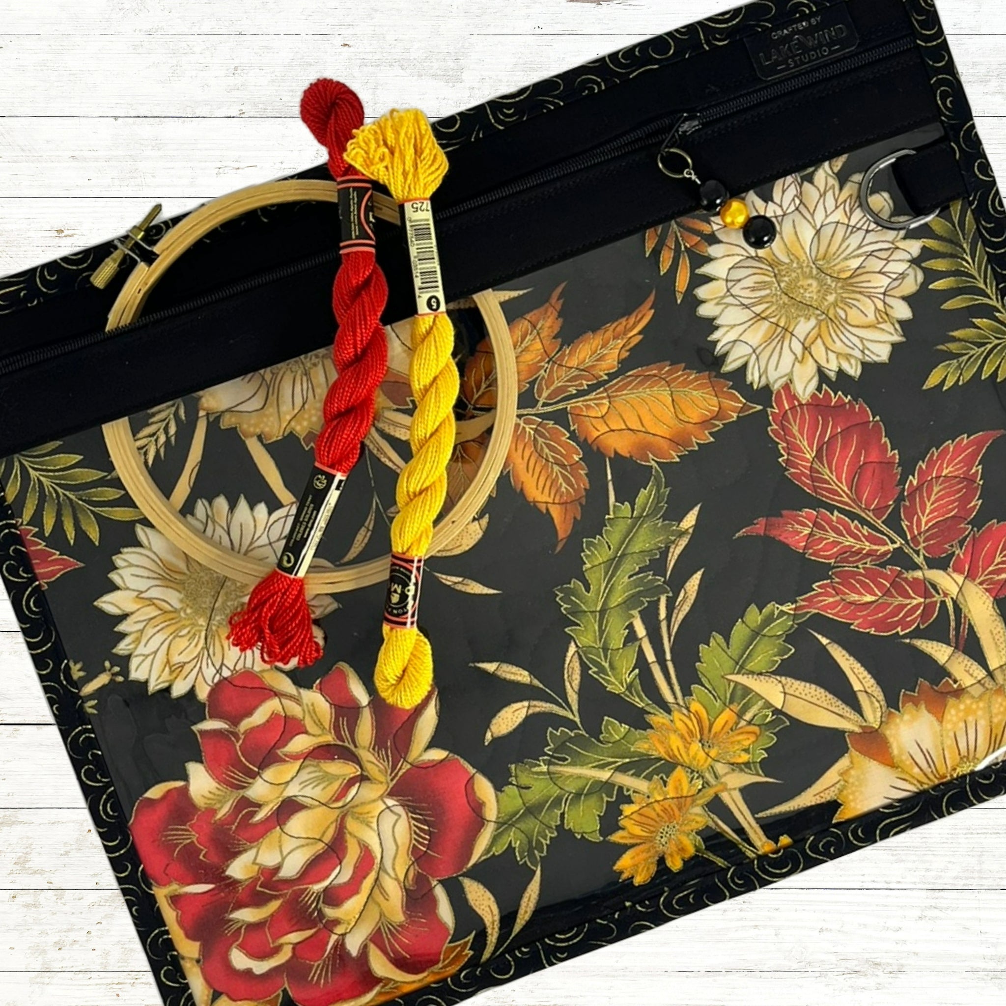Cross Stitch Project Bag - Floral Collection - Lake Wind Studio