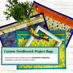 Cross Stitch Project Bag - Geometric Collection - Lake Wind Studio