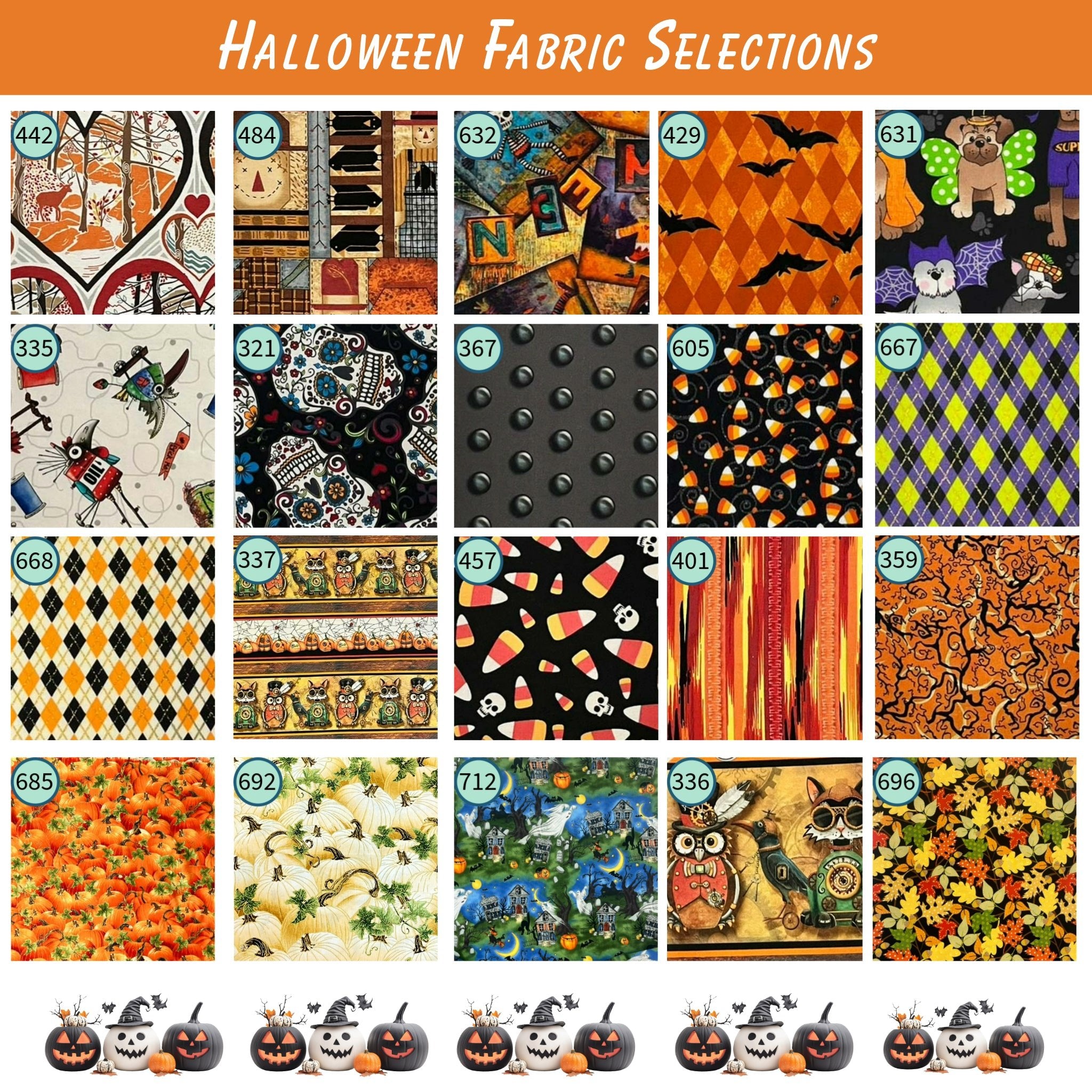 Cross Stitch Project Bag - Halloween Collection - Lake Wind Studio