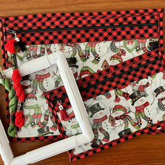 Cross Stitch Project Bag - Snowman Collection - Lake Wind Studio