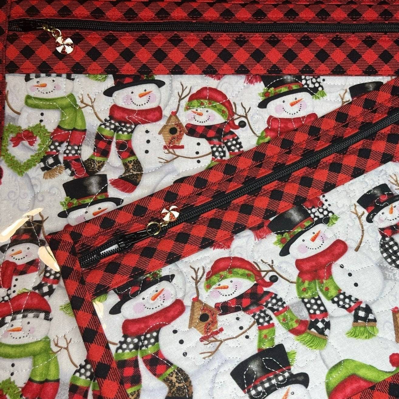 Cross Stitch Project Bag - Snowman Collection - Lake Wind Studio