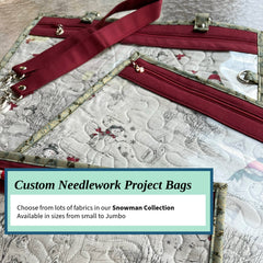 Cross Stitch Project Bag - Snowman Collection - Lake Wind Studio