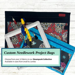 Cross Stitch Project Bag - Steampunk Collection - Lake Wind Studio