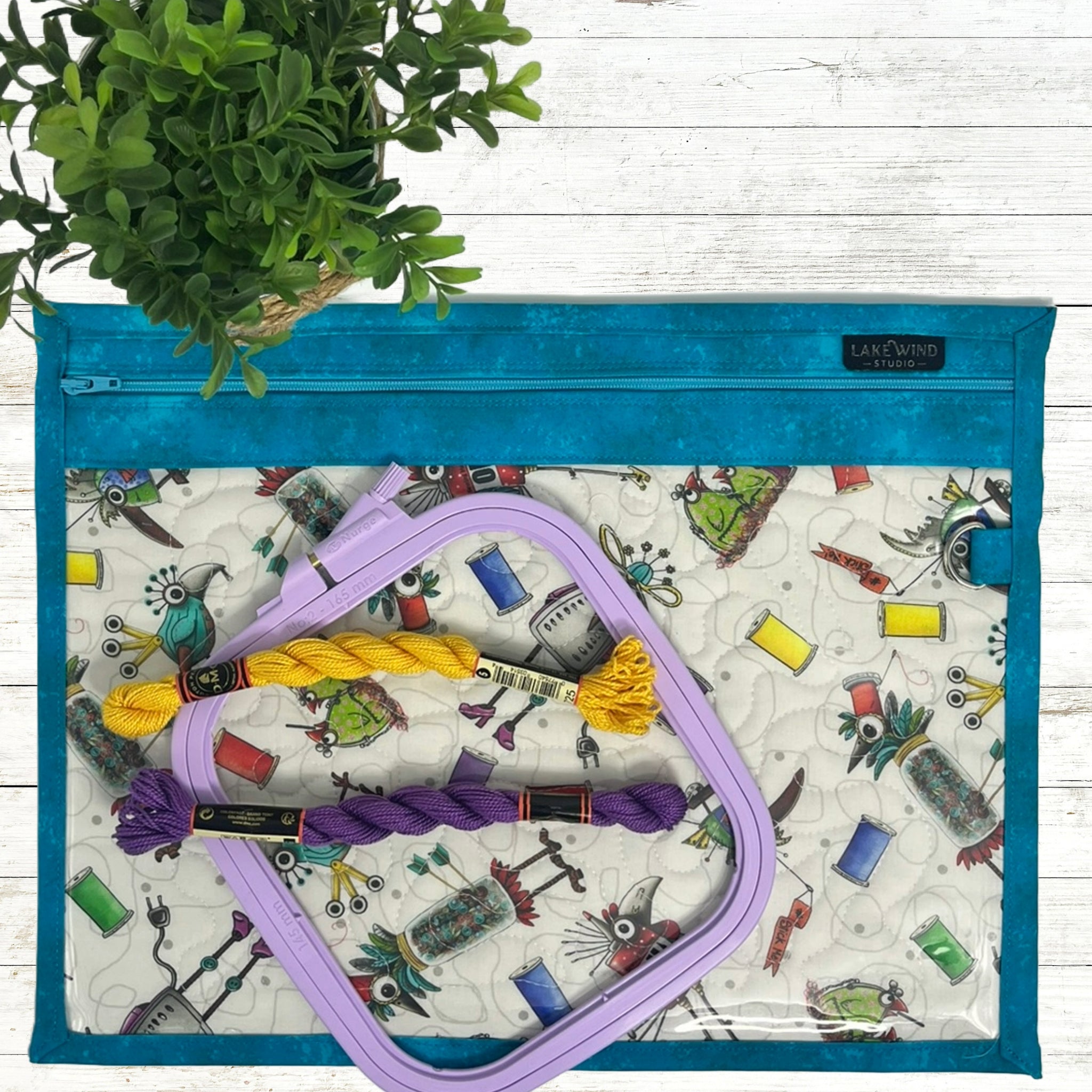 Cross Stitch Project Bag - Steampunk Collection - Lake Wind Studio