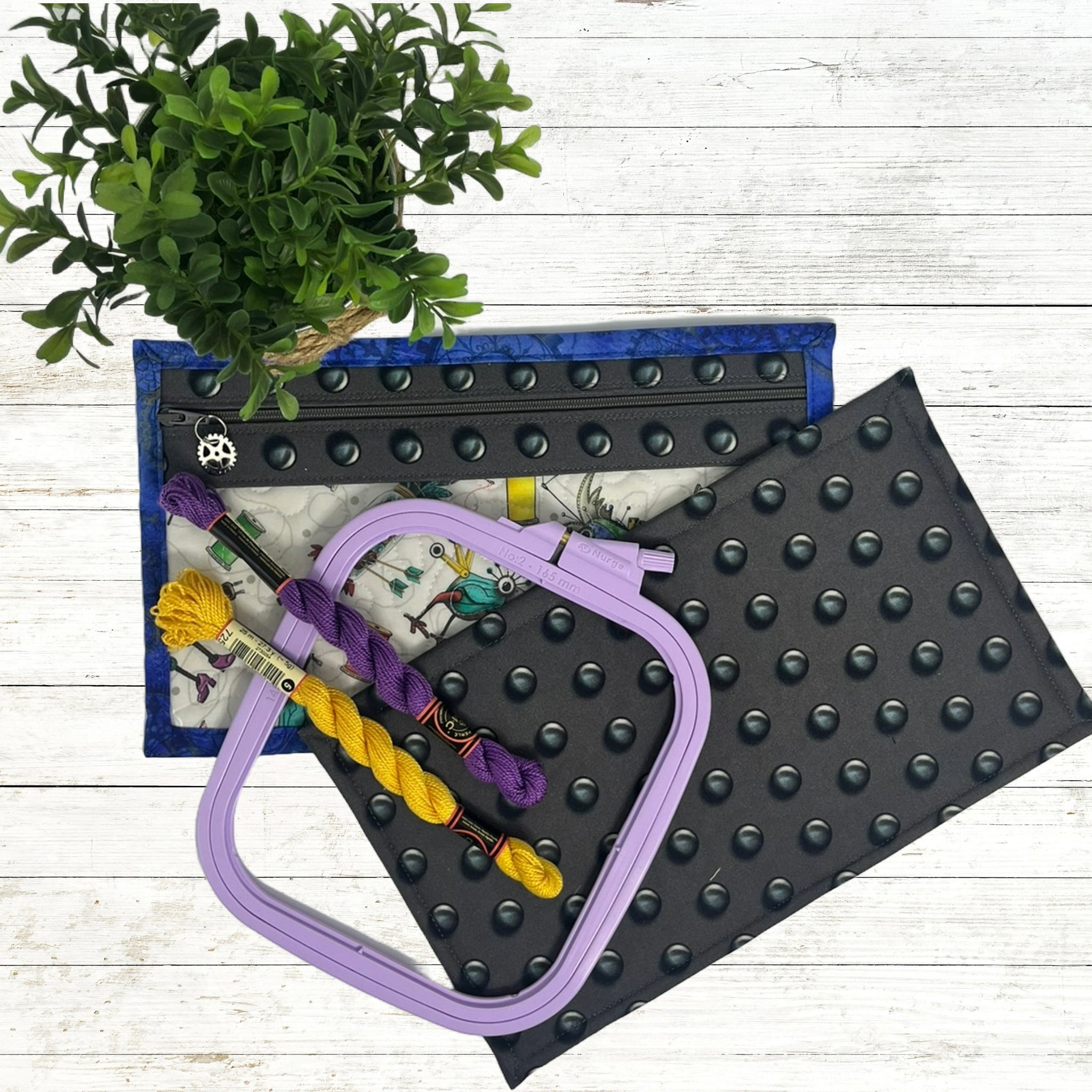 Cross Stitch Project Bag - Steampunk Collection - Lake Wind Studio