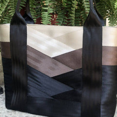 Custom Uptown Seatbelt Bag - Black, Barnwood & Sand - Lake Wind Studio
