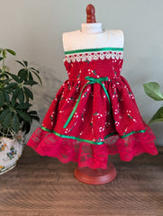 Doll Clothes for 18 inch Dolls - Candy Cane Dress - Lake Wind Studio