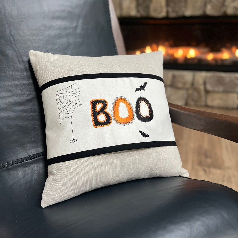 Halloween Pillow Wrap - Pillow Band - Halloween Decor - Lake Wind Studio