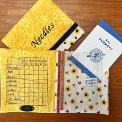 Needle Notebook - Honey Bees - Lake Wind Studio