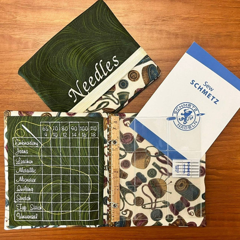 Needle Notebook & Keeper - Green - Lake Wind Studio