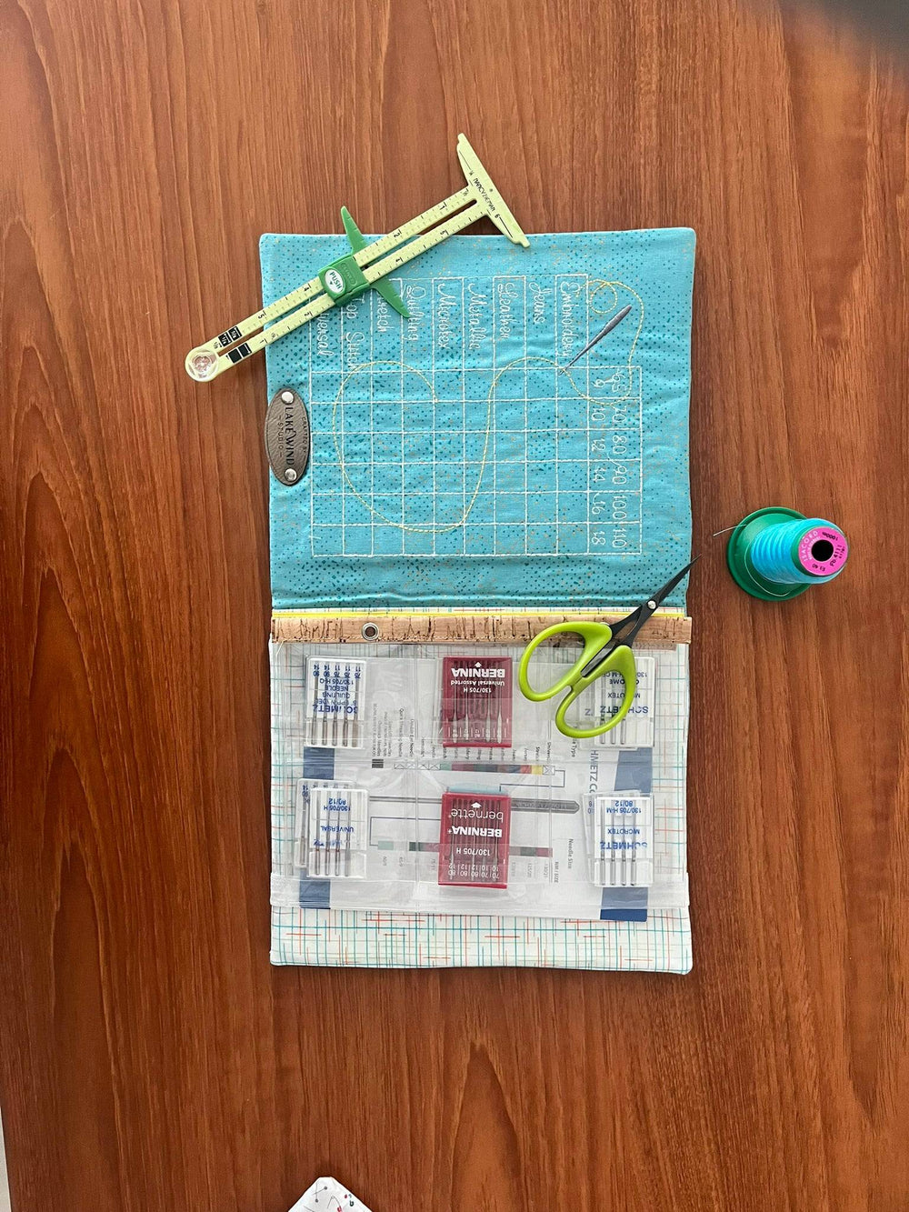 Needle Notebook & Keeper - Teal - Lake Wind Studio