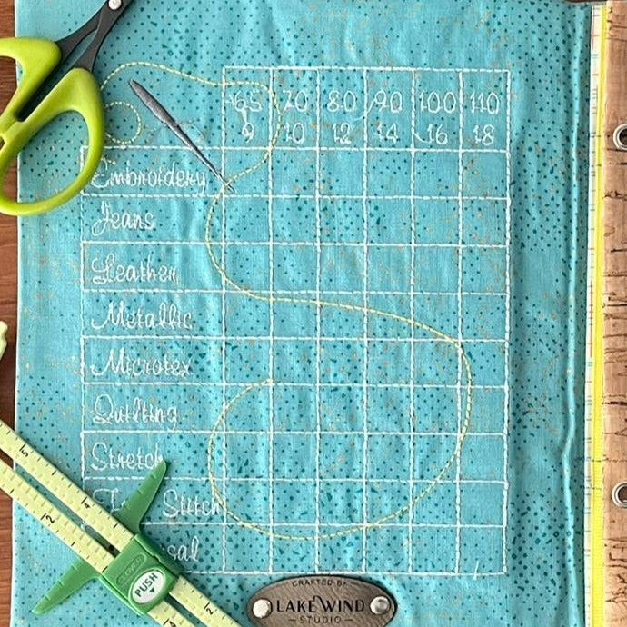 Needle Notebook & Keeper - Teal - Lake Wind Studio