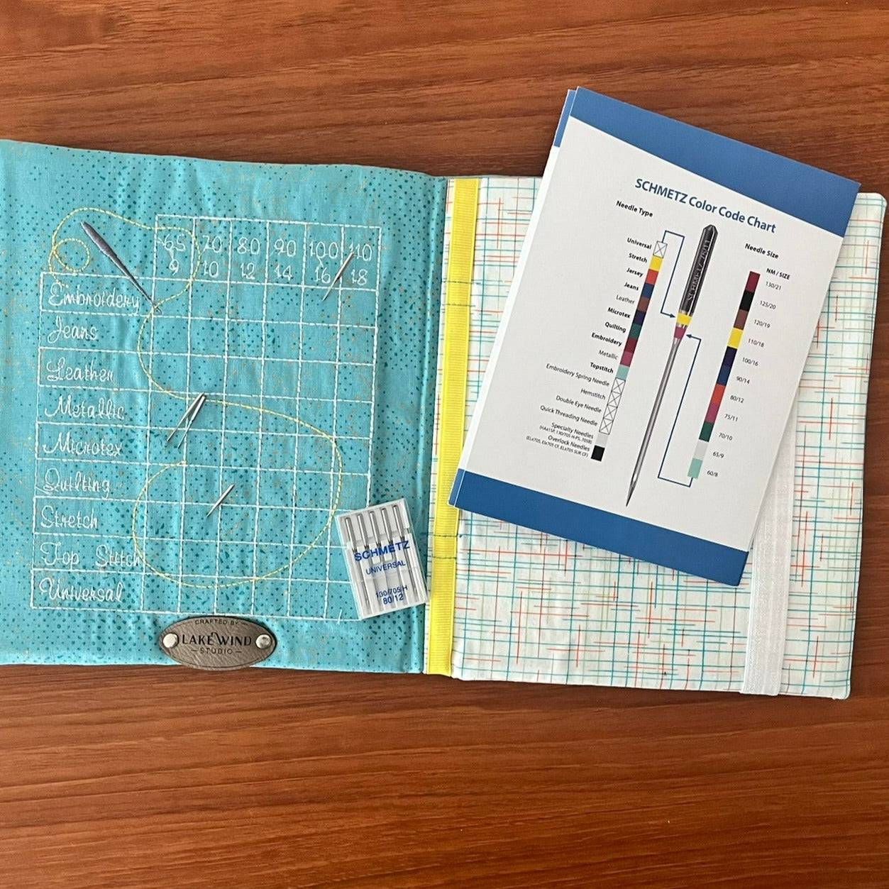 Needle Notebook & Keeper - Teal - Lake Wind Studio