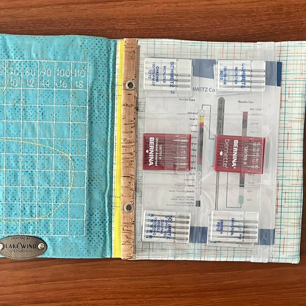 Needle Notebook & Keeper - Teal - Lake Wind Studio