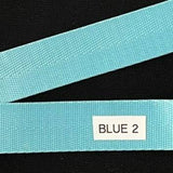 Nylon Webbing by the Yard - 1 Inch - Blue  2 - Lake Wind Studio