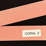 Nylon Webbing by the Yard - 1 Inch - Coral  2 - Lake Wind Studio
