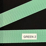 Nylon Webbing by the Yard - 1 Inch - Green  2 - Lake Wind Studio