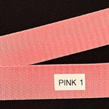 Nylon Webbing by the Yard - 1 Inch - Pink  1 - Lake Wind Studio