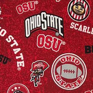 Ohio State Graffiti - Fabric by the Yard - Lake Wind Studio