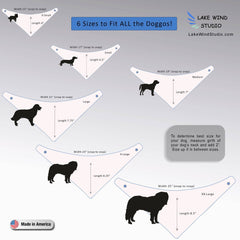 Personalized Dog Bandana - I Woof you - Lake Wind Studio