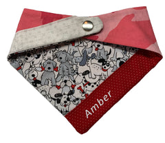 Personalized Dog Bandana - Pink Camo - Lake Wind Studio