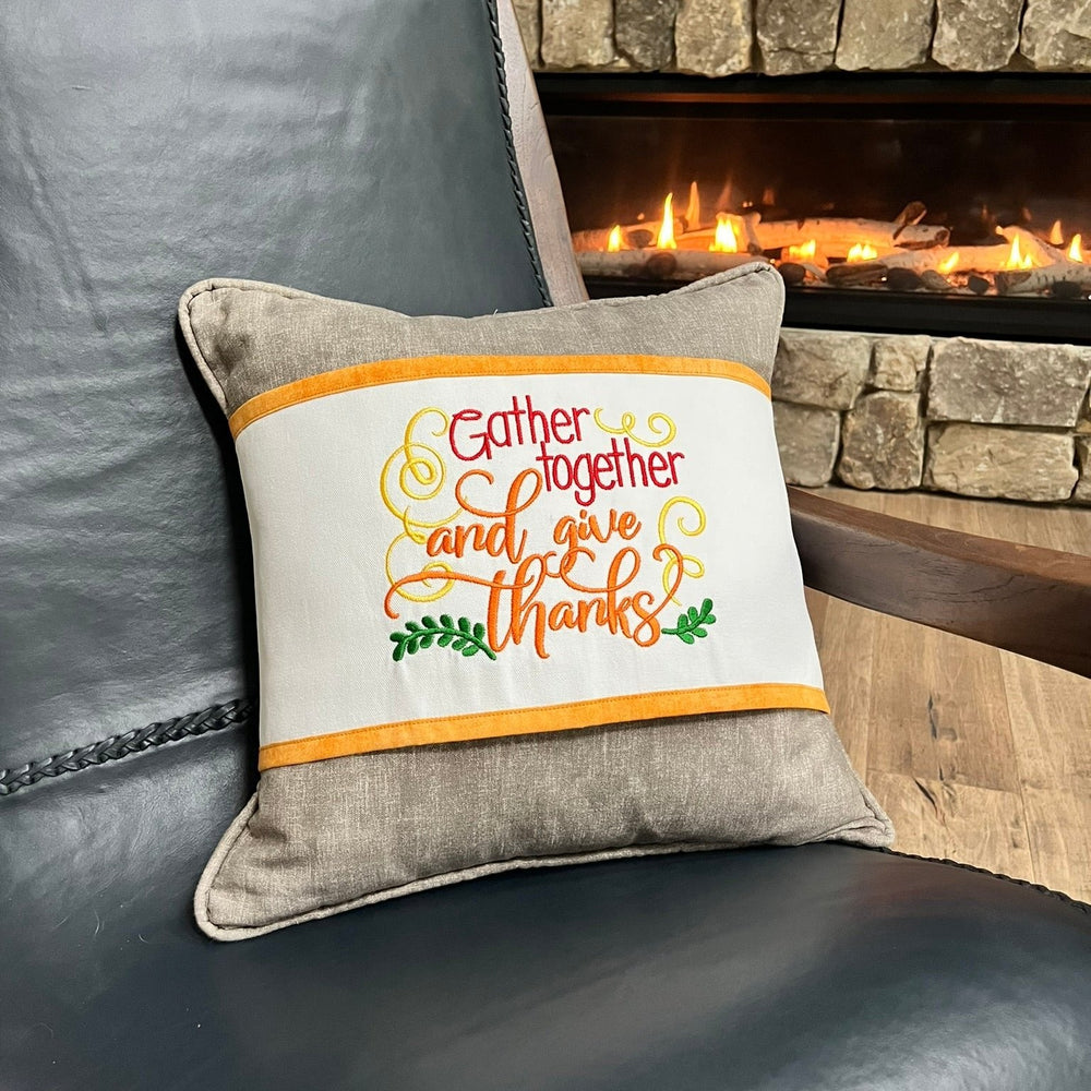 Pillow Wrap - Pillow Band - Fall Pillow Wraps - Lake Wind Studio