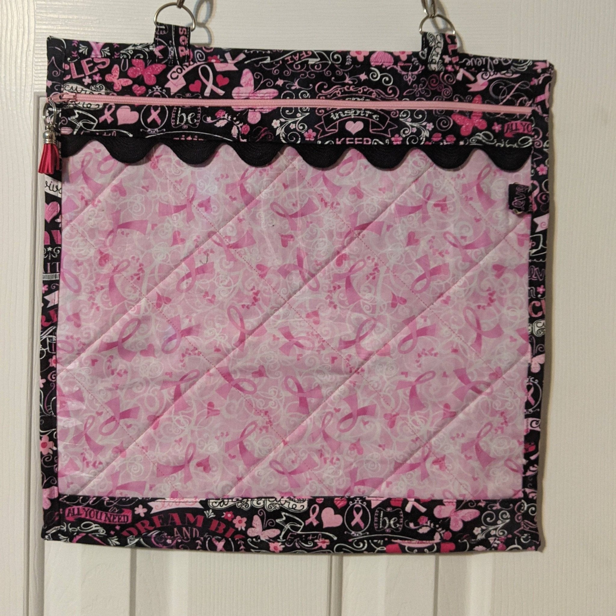 Project Bag - Breast Cancer Awareness wip - Lake Wind Studio
