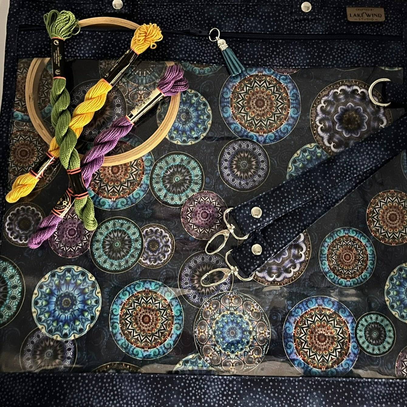 Project Bag - Cat on Moon - Lake Wind Studio