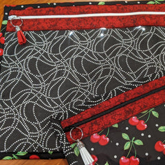 Project Bag - Cherries - Lake Wind Studio